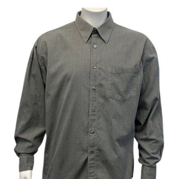 PERRY ELLIS PORTFOLIO Gray Shirt 17 1/2 34/35 - Picture 5 of 7